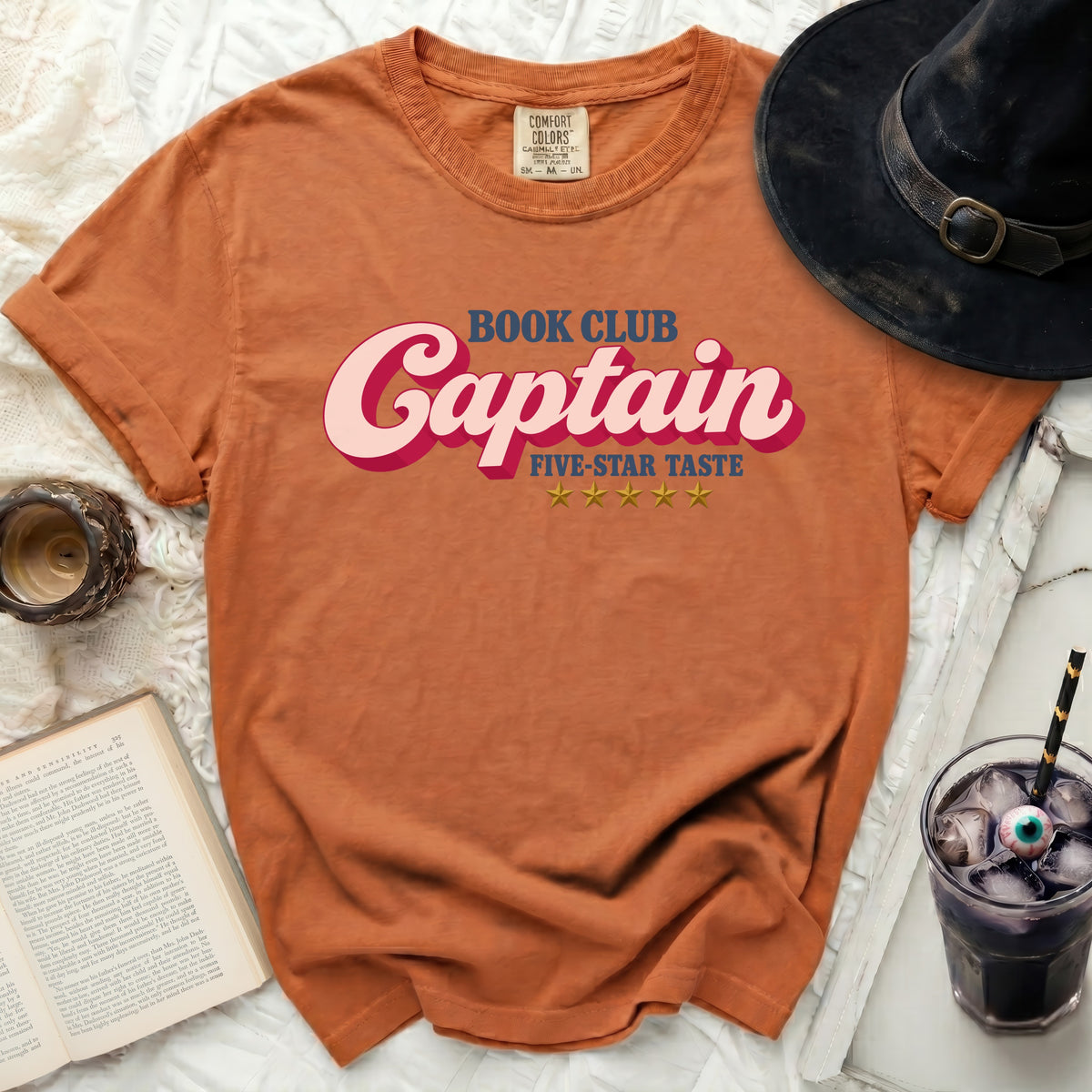 Book Club Captain Tee
