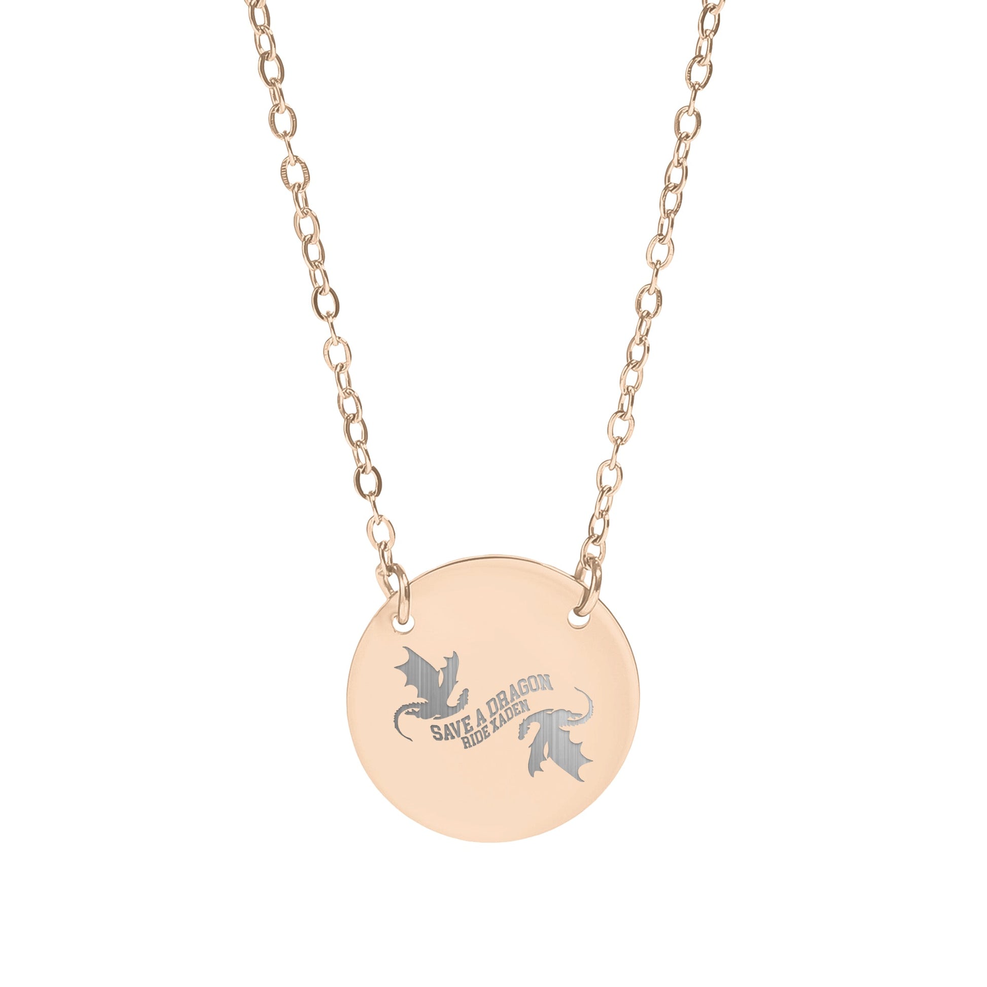Save a Dragon Engraved Necklace Product
