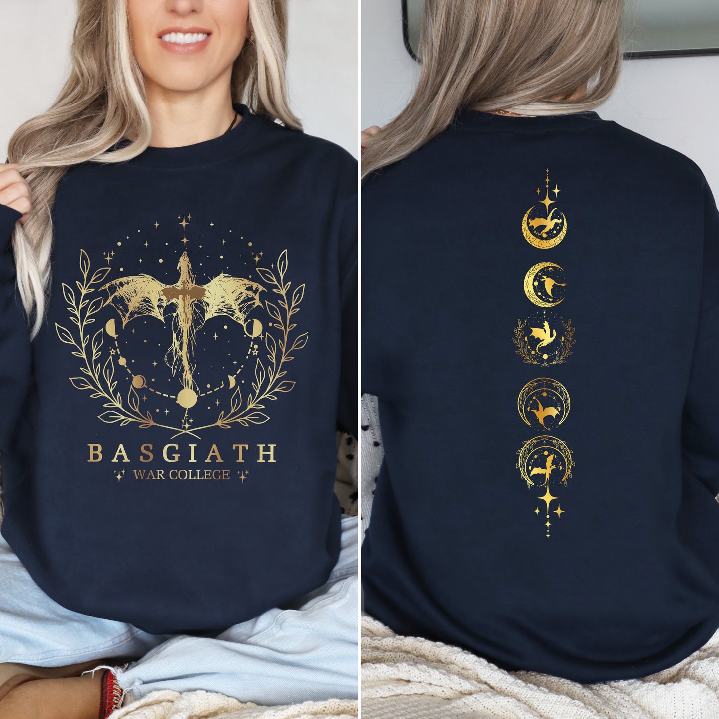 Fourth Wing "Basgiath War College" Dragon Sweater 🖤