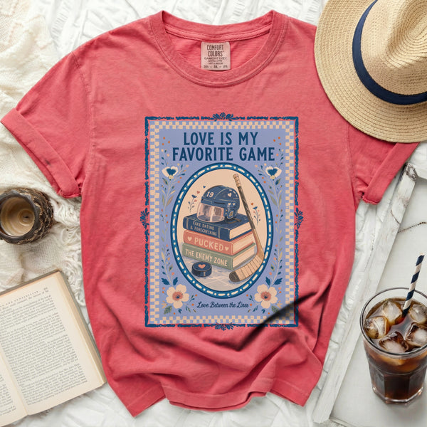 Love Is My Favorite Game Tee in Watermelon