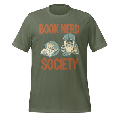 Book Nerd Society Funny Graphic T-Shirt for Book Lovers