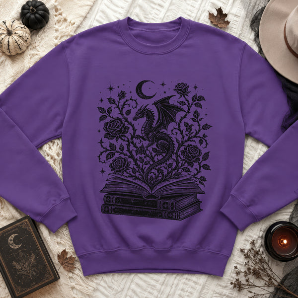 Mystical Dragon Sweatshirt in Purple