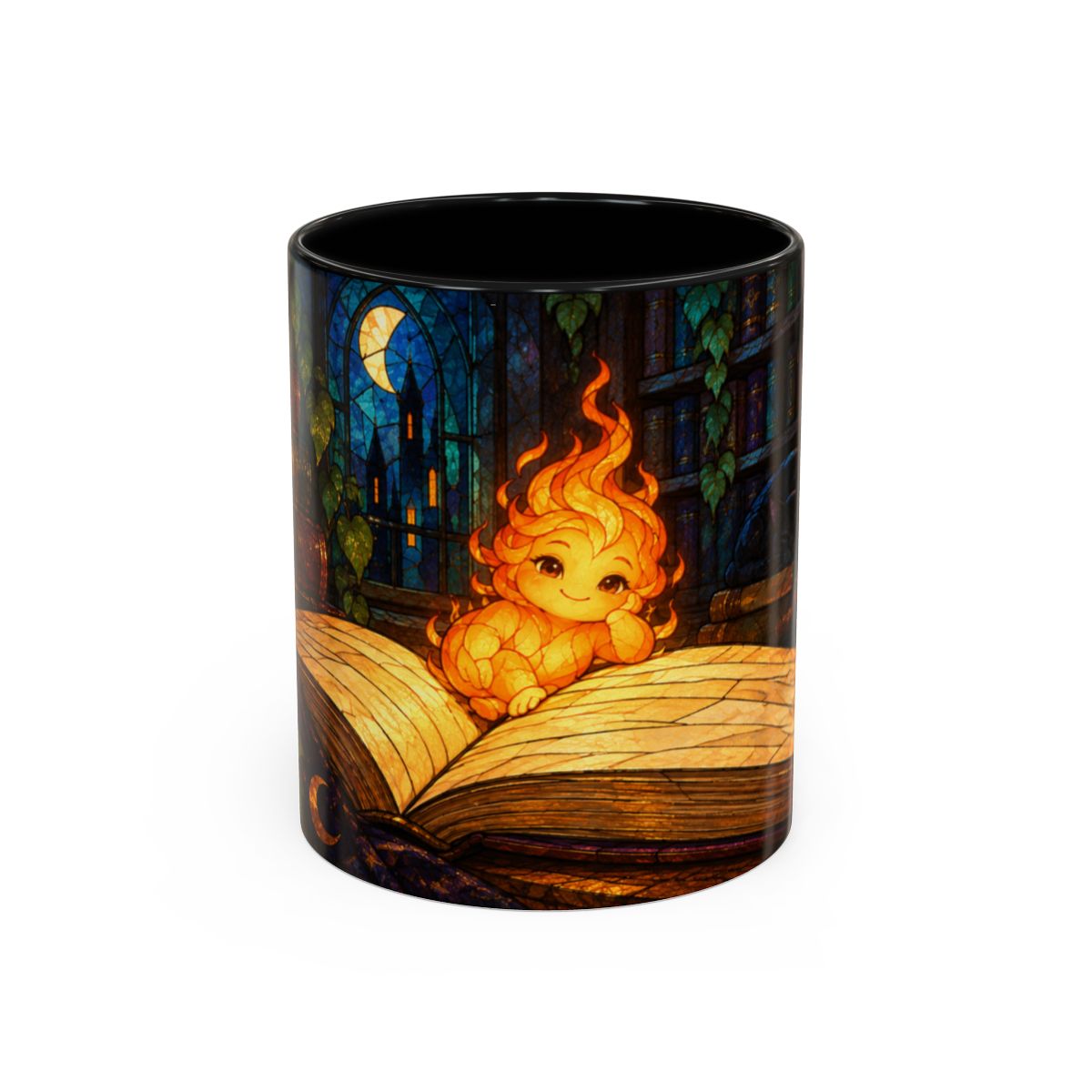 Black mug, front