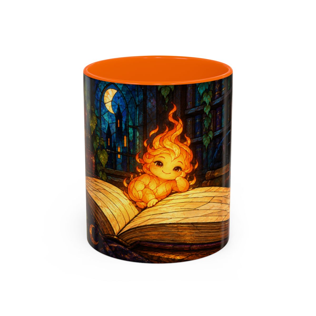 Orange mug, front