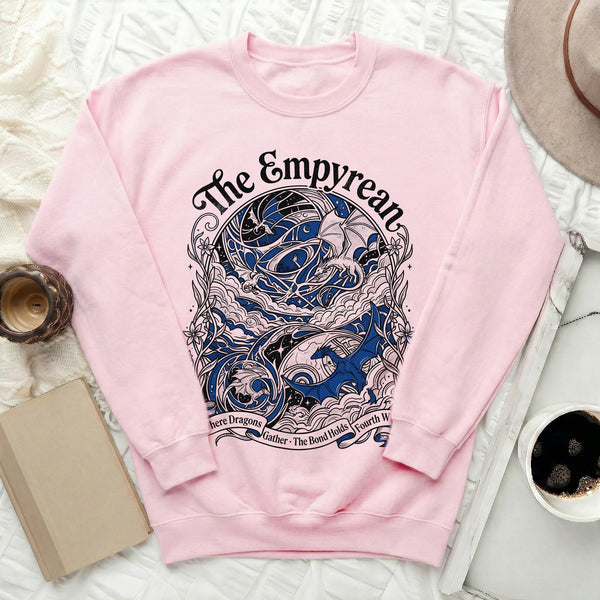 Empyrean Dragon Sweatshirt in Light Pink
