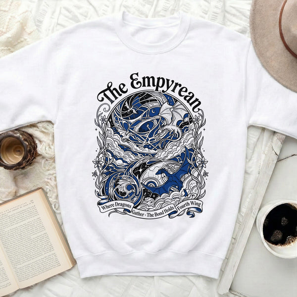 Empyrean Dragon Sweatshirt in White