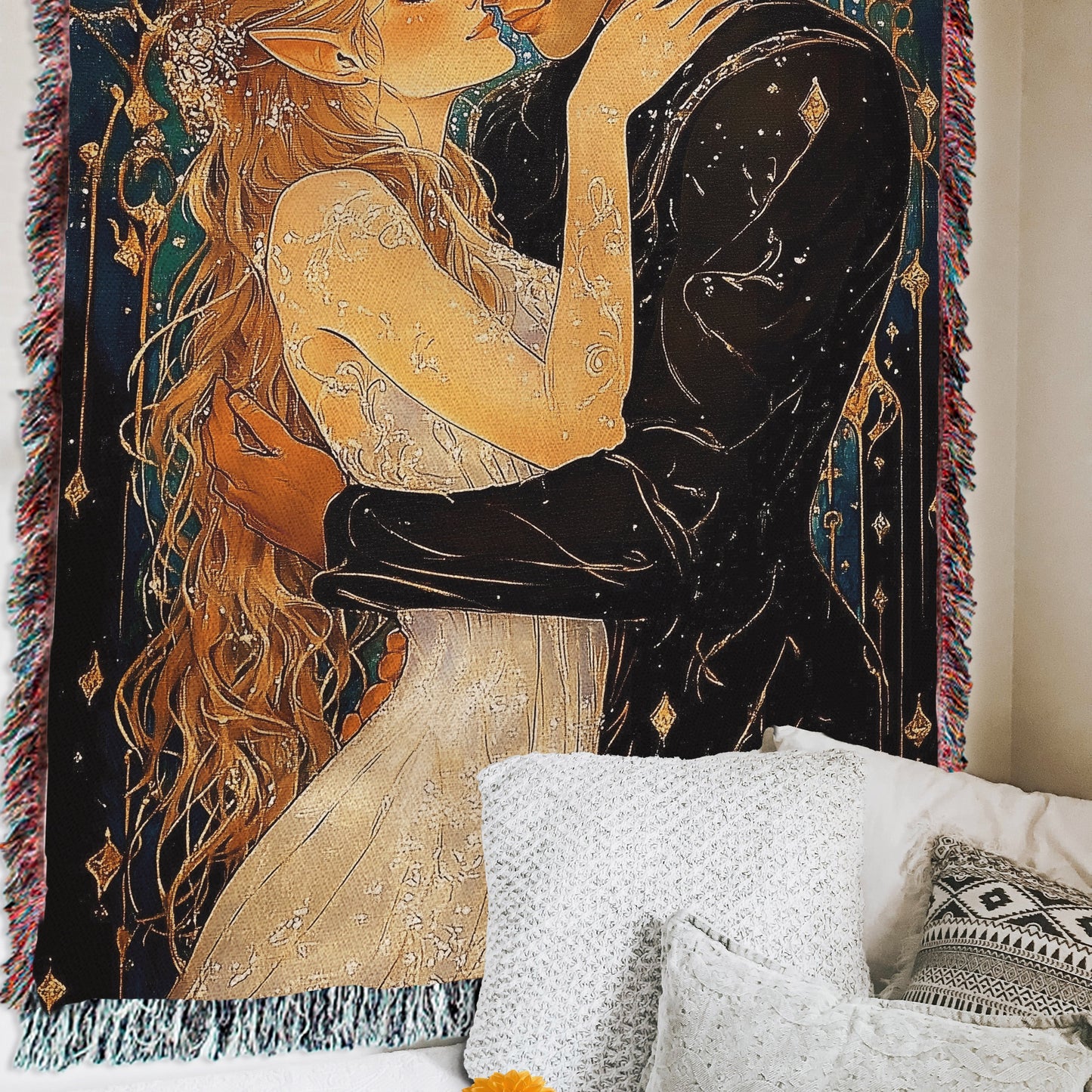 Feyre and Rhysand Velaris Woven Blanket 🖤✨