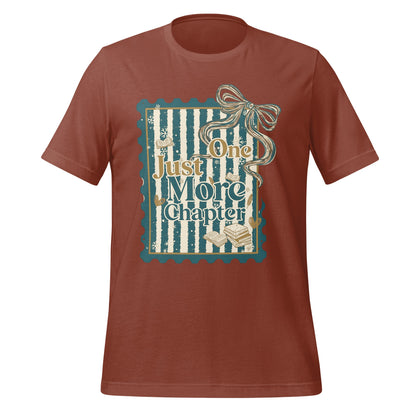 Just One More Chapter Striped Bow Reading T-Shirt