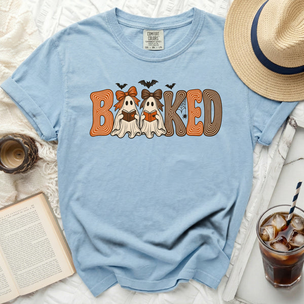 Booked Ghost Reader Tee in Chambray