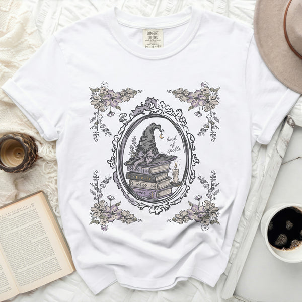 Book of Spells Tee in White