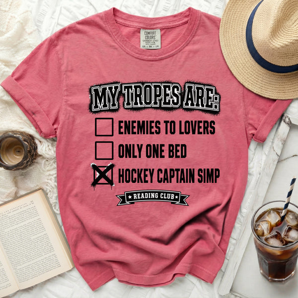 My Tropes Are: Hockey Captain Simp Tee in Crunchberry