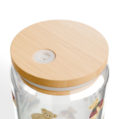 Adorable Teddy Bear Themed Glass Storage Container