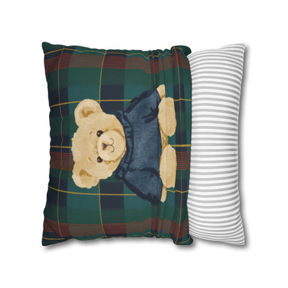 Adorable Teddy Bear Lumbar Throw Pillow Decor Accessory