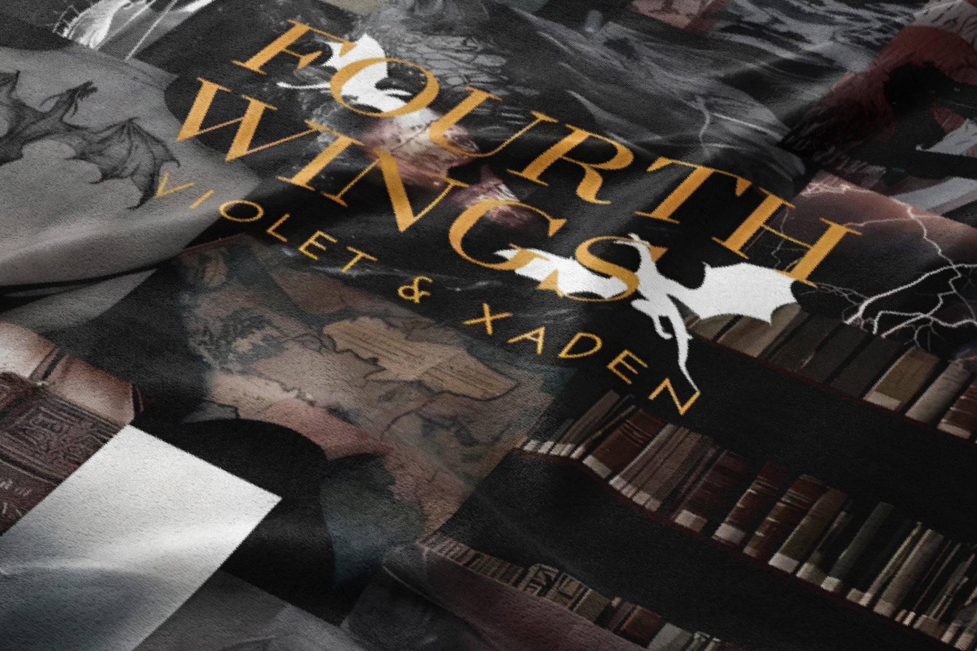 Fourth Wing Violet and Xaden Graphic Art Design