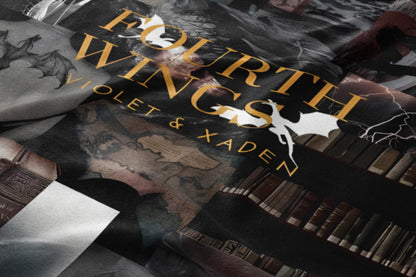 Fourth Wing Violet and Xaden Graphic Art Design