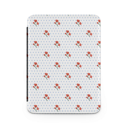 Elegant Red Rose and Heart Pattern Design Cover