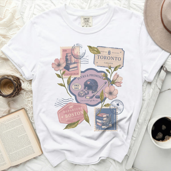 Love on & Off the Ice Tee in White