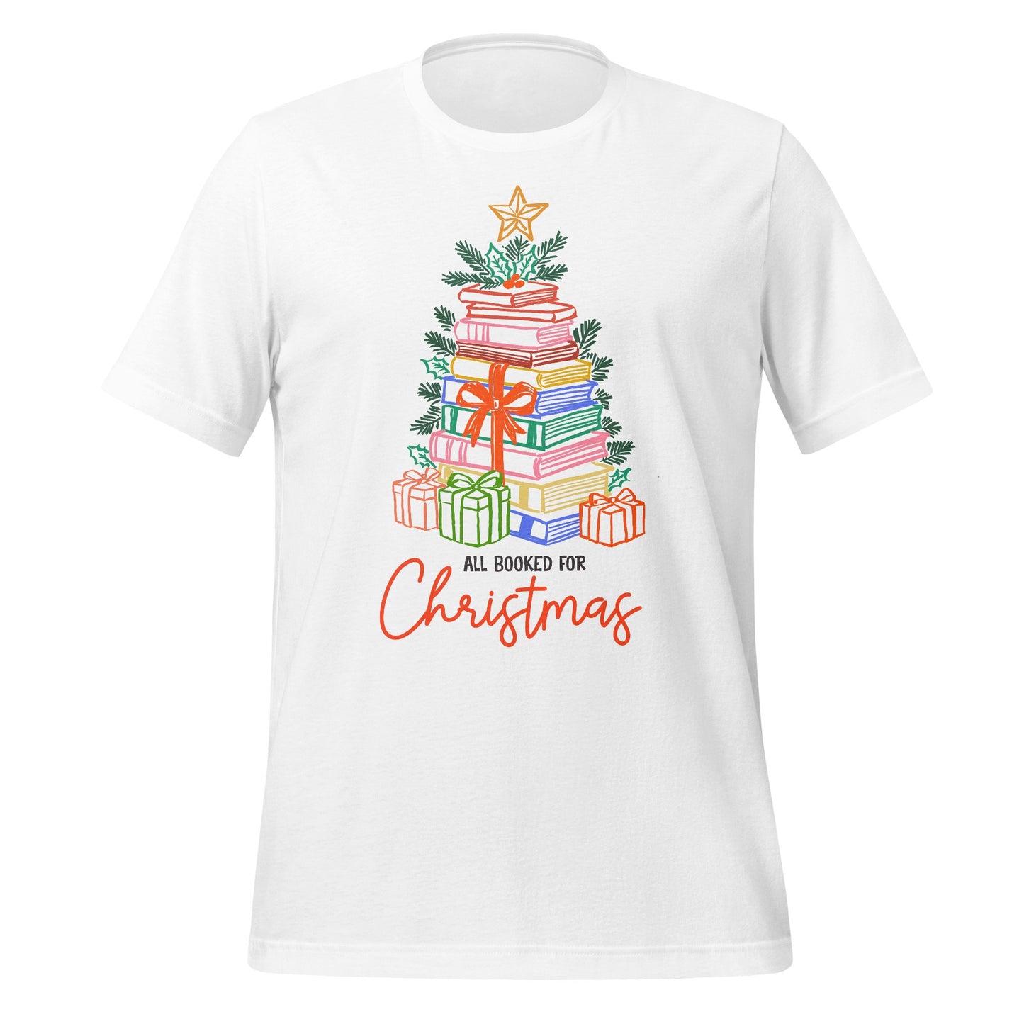 All Booked for Christmas Graphic T-shirt