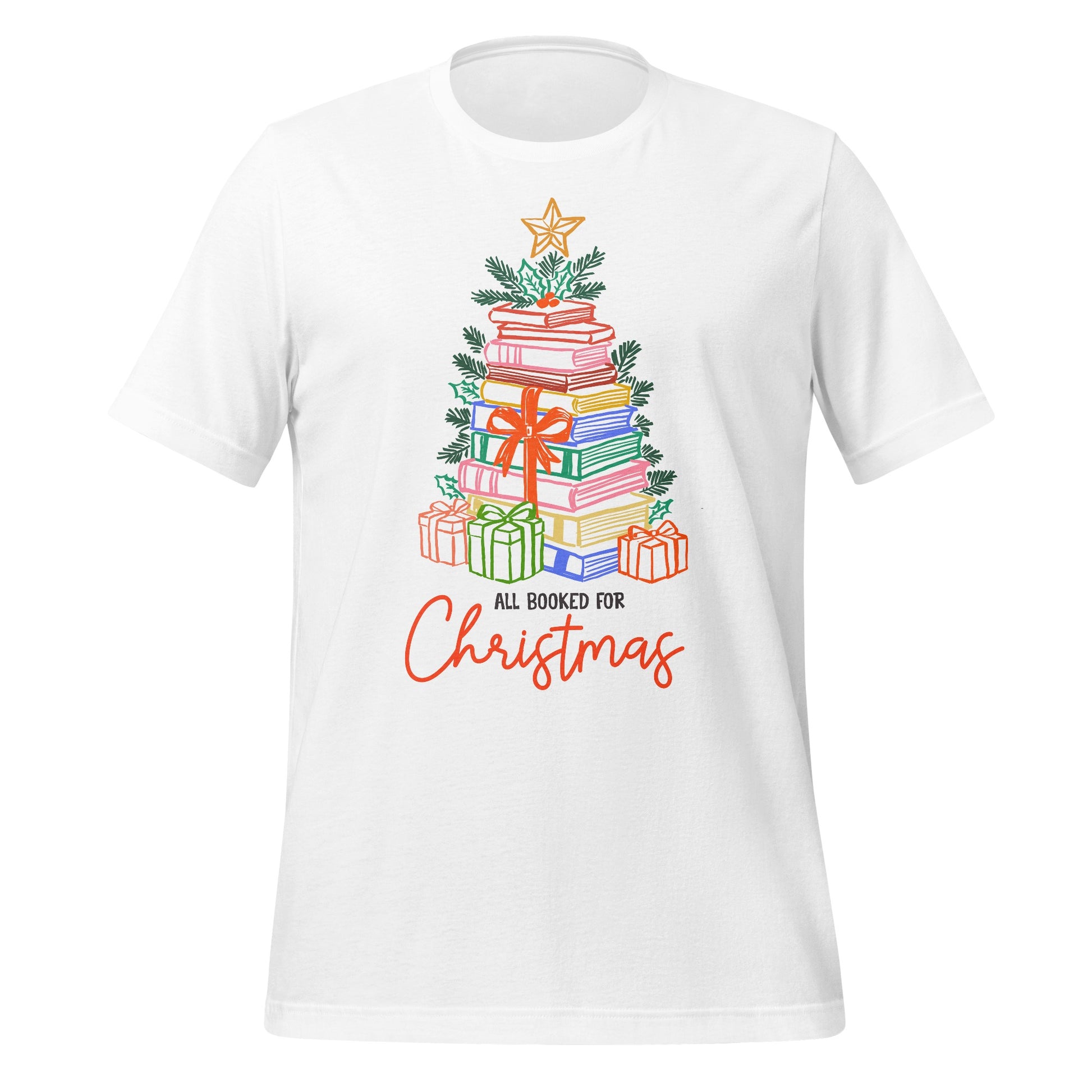 All Booked for Christmas Graphic T-shirt
