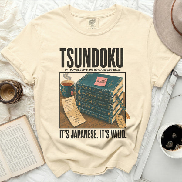 Tsundoku Definition Tee in Ivory