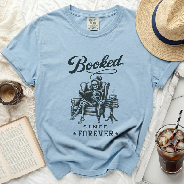 Booked Since Forever Tee in Chambray