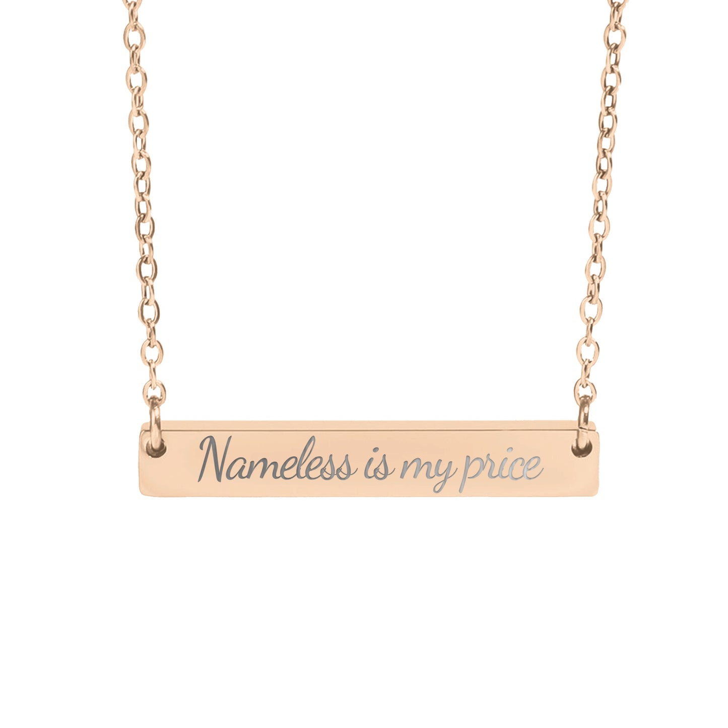 Nameless Is My Price Necklace - MagicMerchEmporium