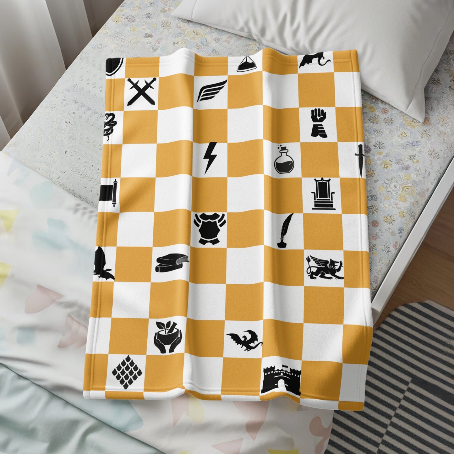 Medieval Chessboard Pattern Blanket product