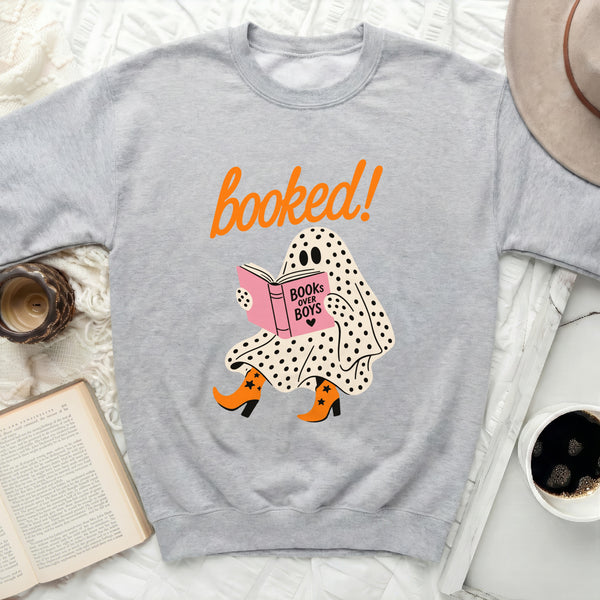 Booked Ghost Sweatshirt in Sport Grey