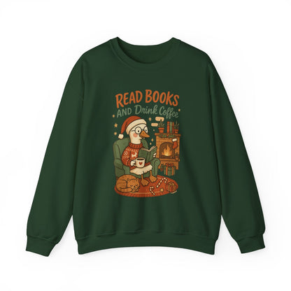Cozy Read Books and Drink Coffee Sweatshirt