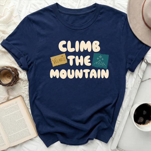 Velaris Retro Sticker Tee in Navy