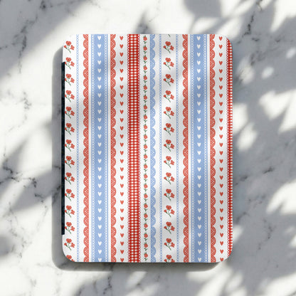 Floral Stripes and Hearts Design Decorative Product