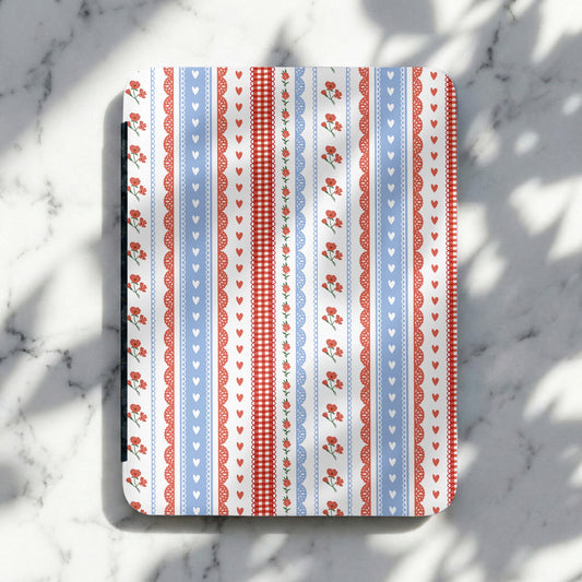 Floral Stripes and Hearts Design Decorative Product