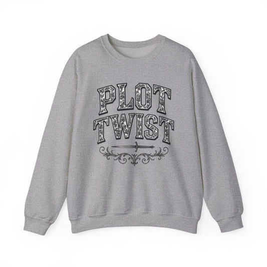 Plot Twist Design Dagger Graphic Art Illustration Sweatshirt - MagicMerchEmporium
