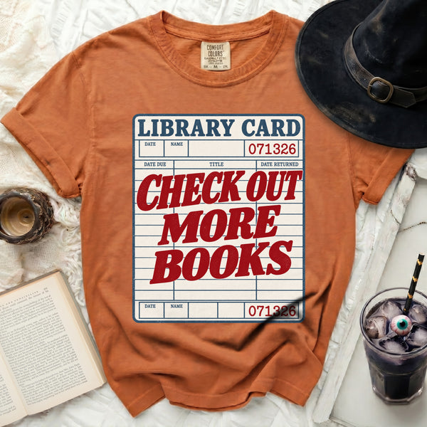 Library Card Tee in Yam