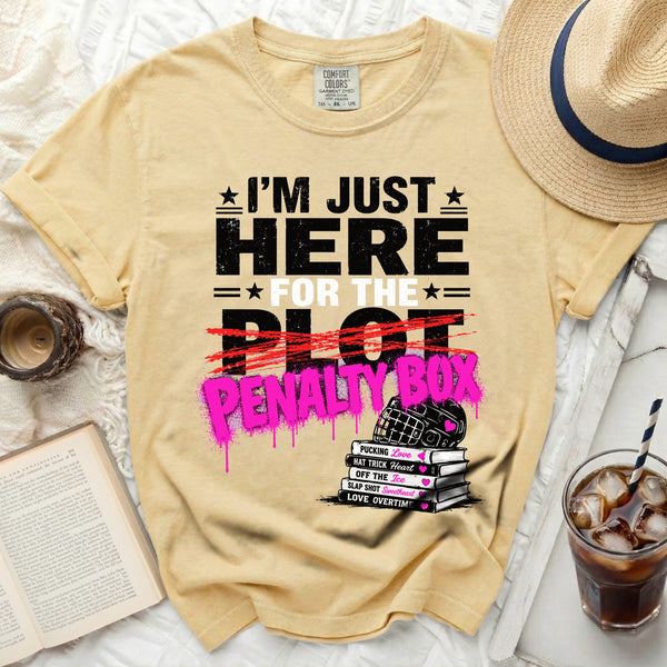 Penalty Box Drama Hockey Tee in Butter