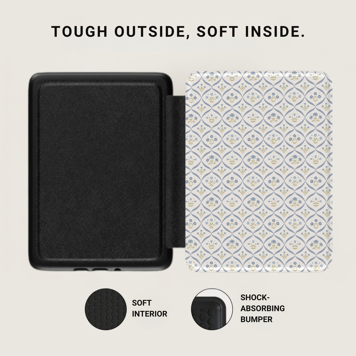 Tough Outside Soft Inside Shock-Absorbing Bumper Case