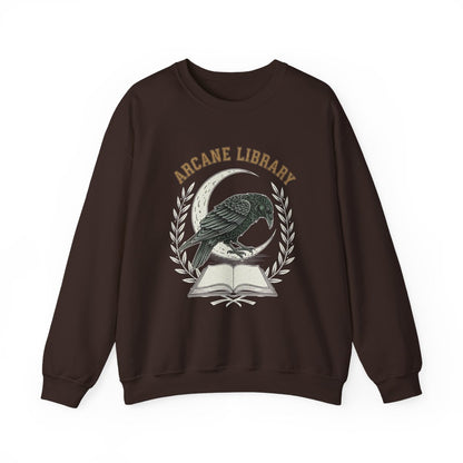 Arcane Library Raven on Open Book Sweatshirt product