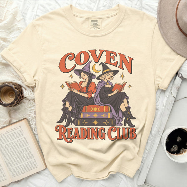 Coven Reading Club Tee in Ivory