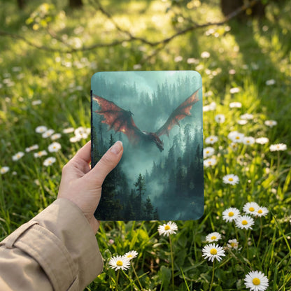 Majestic Red Dragon Misty Forest Fantasy product type
