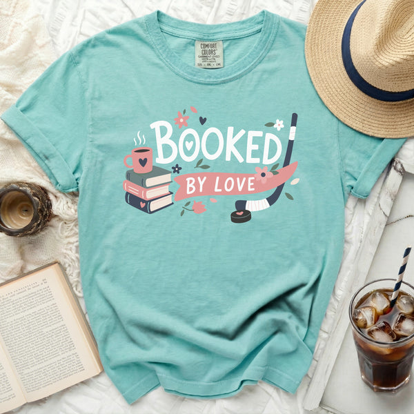 Booked By Love: Cozy Hockey Tee in Island Reef