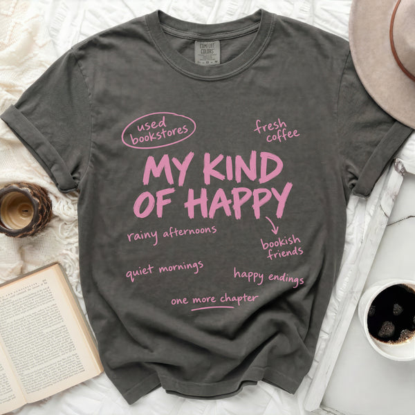 Kind Of Happy Tee in Pepper