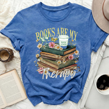 Books Are My Therapy Graphic T-Shirt