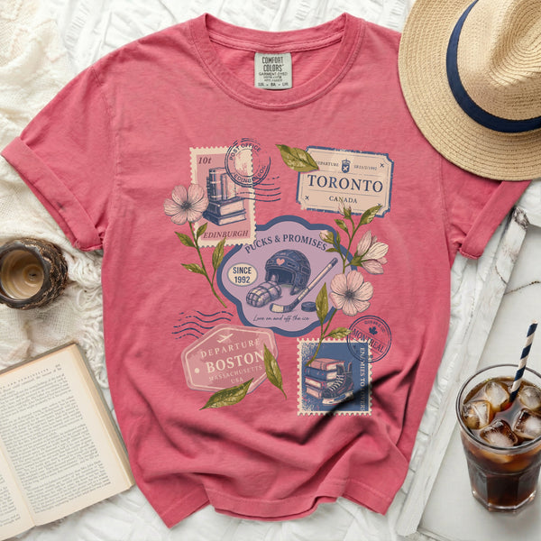Love on & Off the Ice Tee in Crunchberry
