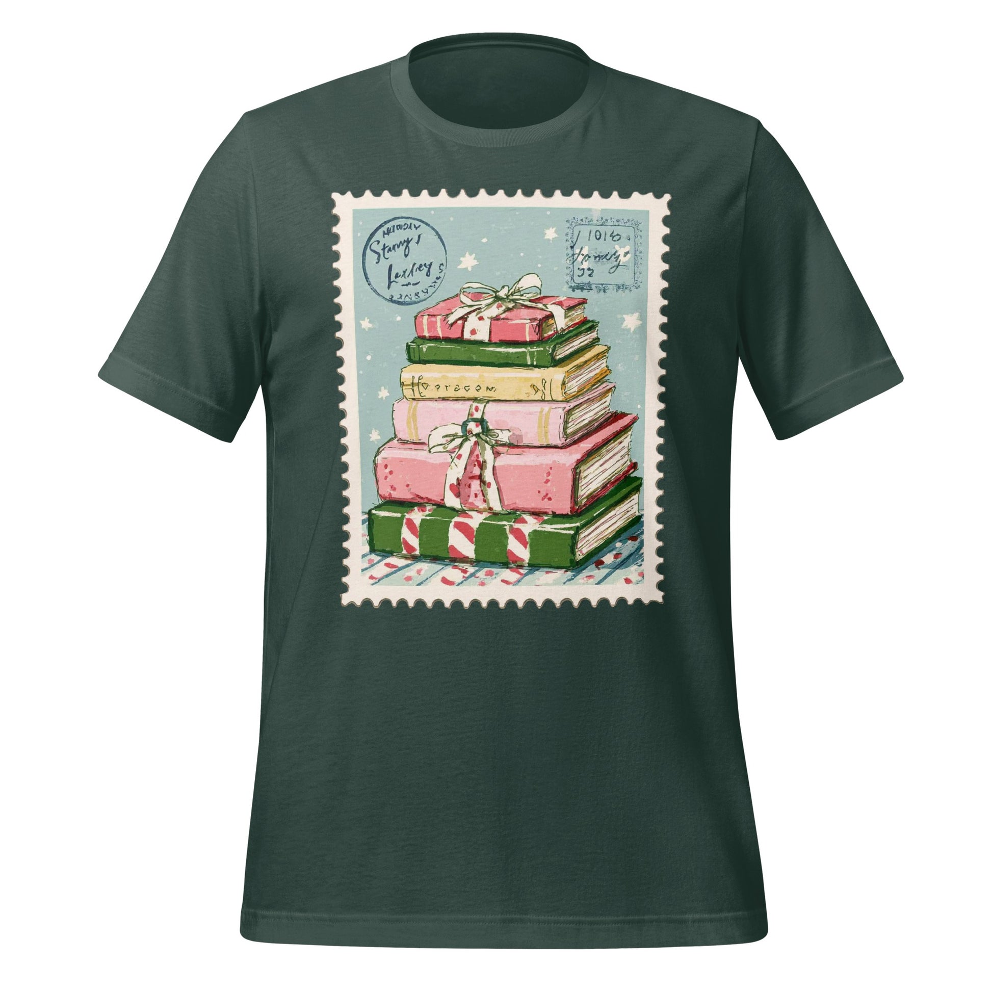 Vintage Holiday Books Graphic Short-Sleeve T-Shirt