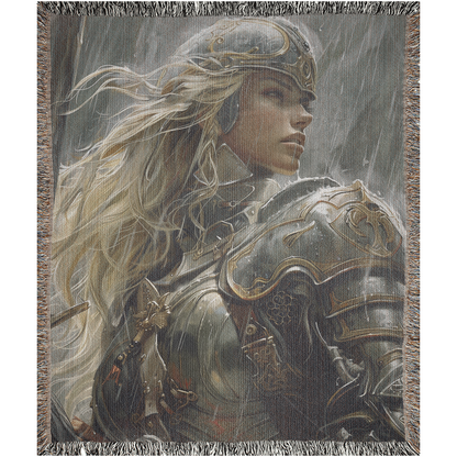 Epic Warrior Jacquard Woven Blanket | Fantasy Inspired Decor⚔️