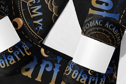 Zodiac Academy themed blanket with celestial design