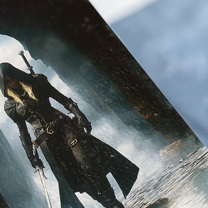 Dark Fantasy Hooded Assassin Female Sword product type