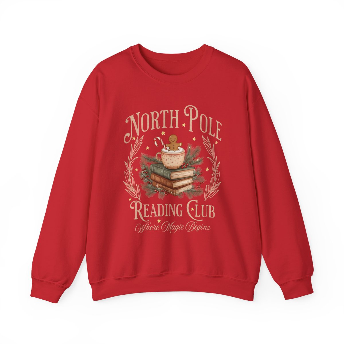 North Pole Reading Club Where Magic Begins Sweatshirt