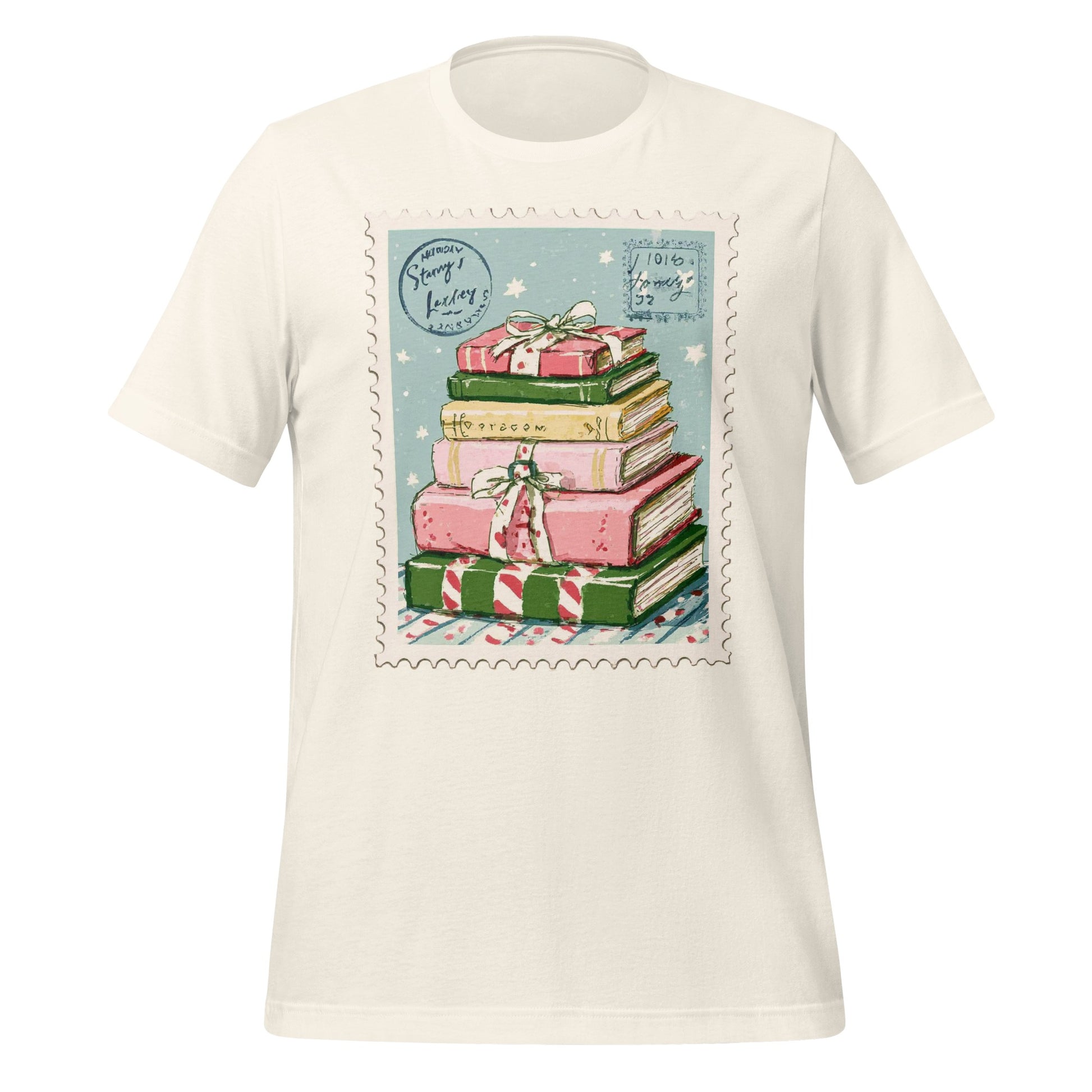 Festive Stack of Gifts Holiday Tee Product