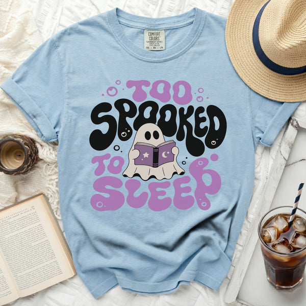 Too Spooked Tee in Chambray